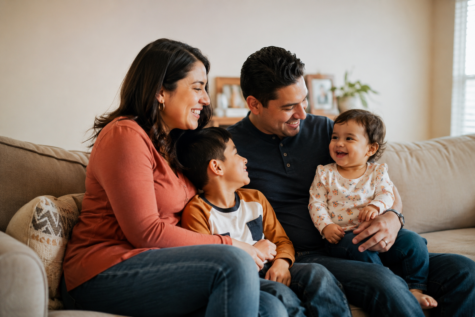 A family protected by Paz Insurance